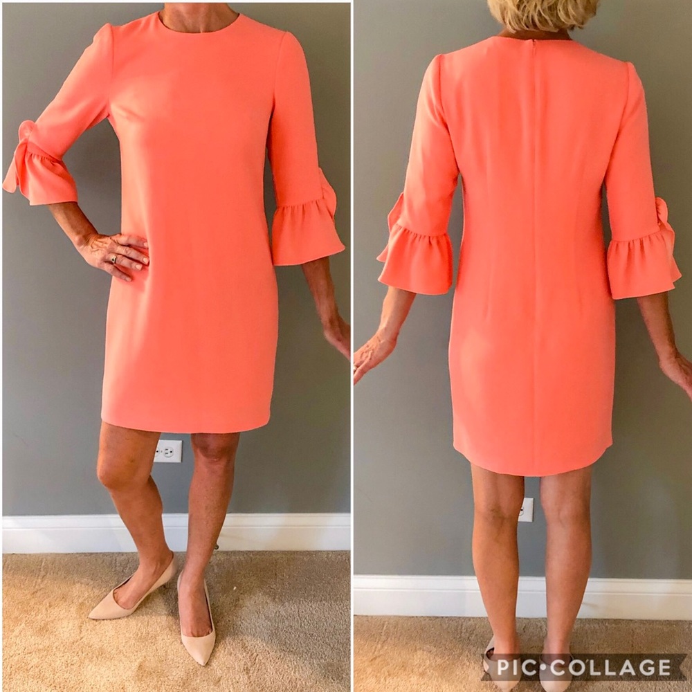 Maggy London coral dress
